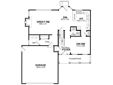 1st Floor Plan, 014H-0032