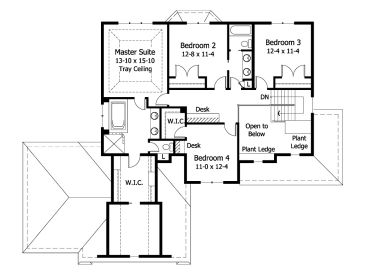 2nd Floor Plan, 023H-0104