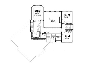 2nd Floor Plan, 050H-0125