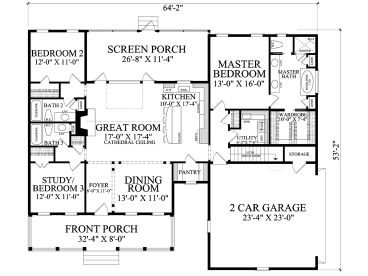 Floor Plan, 063H-0224