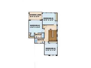 2nd Floor Plan, 040H-0025