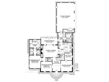 1st Floor Plan, 063H-0099