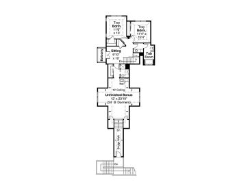 2nd Floor Plan, 051H-0327