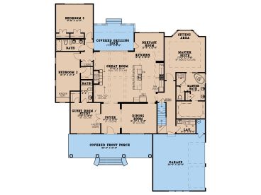 1st Floor Plan, 074H-0154
