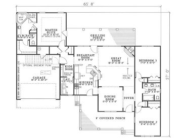 Floor Plan, 025H-0121