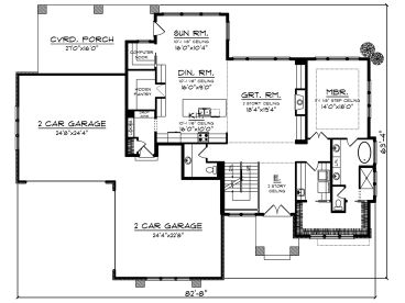 1st Floor Plan, 020H-0422
