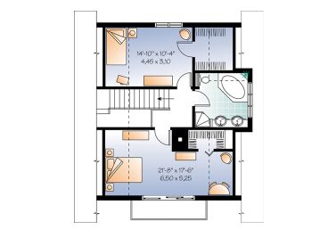 2nd Floor Plan, 027H-0143