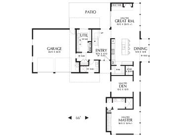 1st Floor Plan, 034H-0235