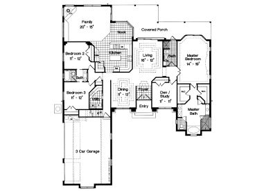 1st Floor Plan, 043H-0124
