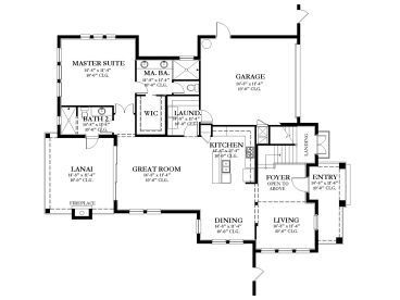 1st Floor Plan, 064H-0086