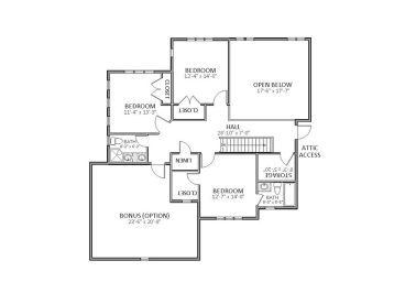 2nd Floor Plan, 067H-0021