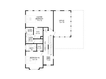2nd Floor Plan, 062H-0330