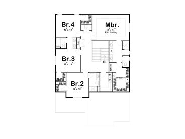 2nd Floor Plan, 050H-0213