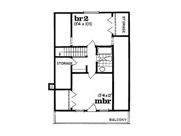 2nd Floor Plan, 032H-0008