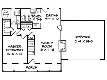 1st Floor Plan, 019H-0119