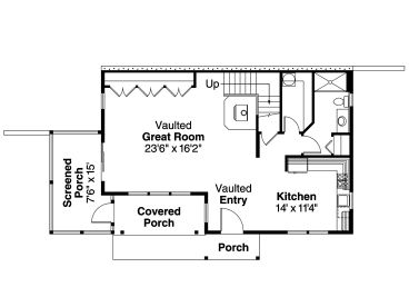 1st Floor Plan, 051H-0125