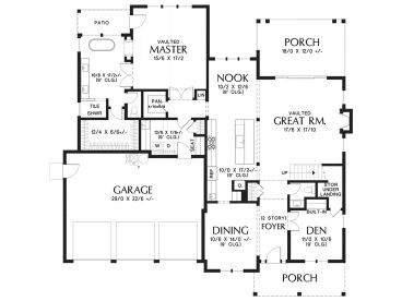 1st Floor Plan, 034H-0463