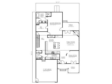 1st Floor Plan, 068H-0040