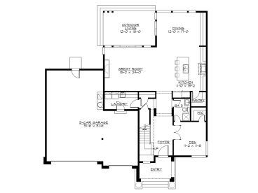 1st Floor Plan, 035H-0128
