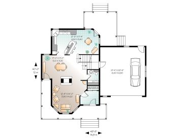 1st Floor Plan, 027H-0205