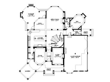 1st Floor Plan, 035H-0092