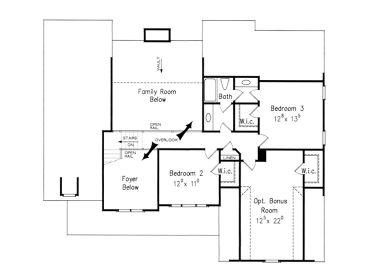 2nd Floor Plan, 086H-0052