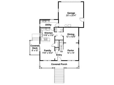 1st Floor Plan, 051H-0144