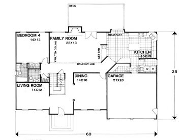 1st Floor Plan, 007H-0091