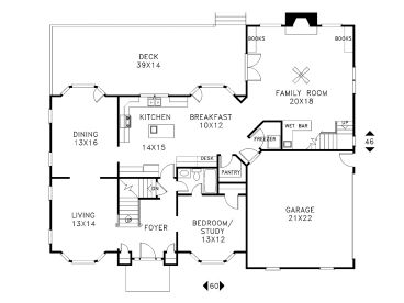 1st Floor Plan, 007H-0100