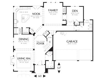 1st Floor Plan, 034H-0346