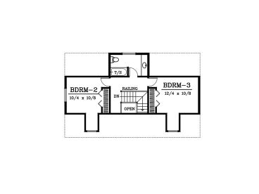 2nd Floor Plan, 026H-0073