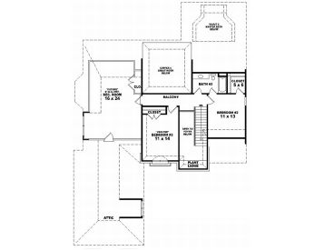 2nd Floor Plan, 006H-0099