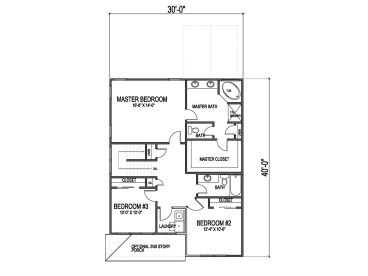 2nd Floor Plan, 058H-0011