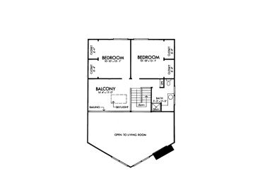 2nd Floor Plan, 022H-0013