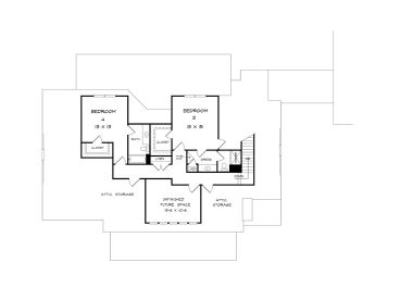 2nd Floor Plan, 019H-0184