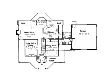 1st Floor Plan, 047H-0032