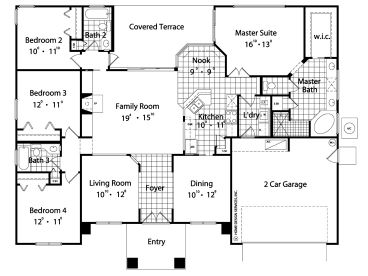 Floor Plan, 043H-0088
