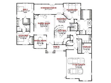 1st Floor Plan, 073H-0064