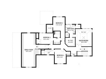 2nd Floor Plan, 007H-0121