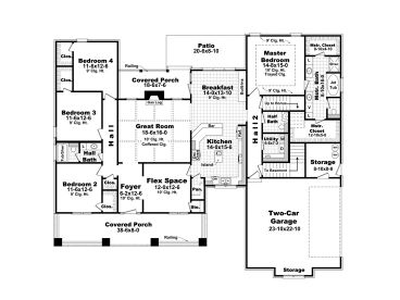 1st Floor Plan, 001H-0193