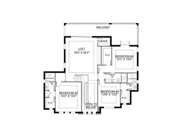 2nd Floor Plan, 070H-0109