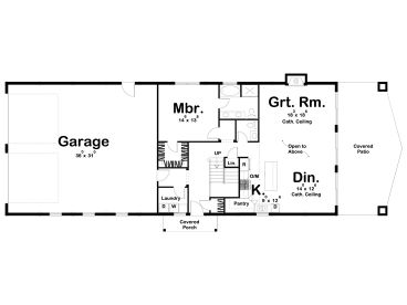1st Floor Plan, 050H-0385
