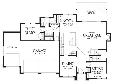 1st Floor Plan, 034H-0237