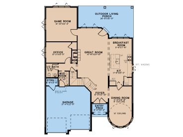 1st Floor Plan, 074H-0225