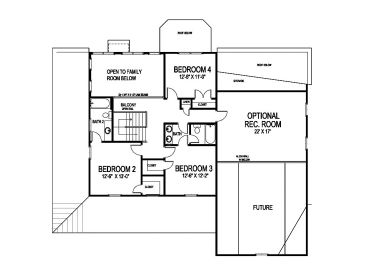 2nd Floor Plan, 058H-0082