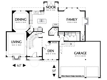 1st Floor Plan, 034H-0107