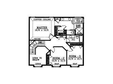 2nd Floor Plan, 026H-0032