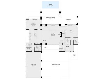 1st Floor Plan, 052H-0114