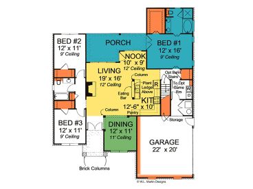 1st Floor Plan, 059H-0080
