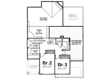 2nd Floor Plan, 031H-0142